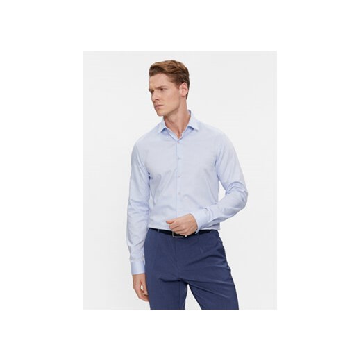 Calvin Klein Koszula K10K108426 Niebieski Slim Fit ze sklepu MODIVO w kategorii Koszule męskie - zdjęcie 168690758