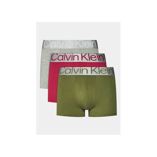 Calvin Klein Komplet 3 par bokserek Trunk 3Pk 000NB3130A Kolorowy ze sklepu MODIVO w kategorii Majtki męskie - zdjęcie 168691497