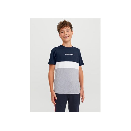 Jack&Jones Junior T-Shirt 12237430 Granatowy Regular Fit ze sklepu MODIVO w kategorii T-shirty chłopięce - zdjęcie 168691555