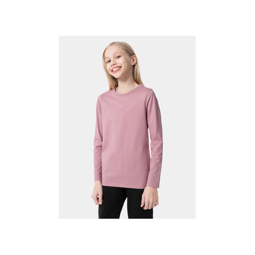 4F Bluzka 4FJAW23TLONF141 Różowy Regular Fit ze sklepu MODIVO w kategorii Bluzki dziewczęce - zdjęcie 168691868