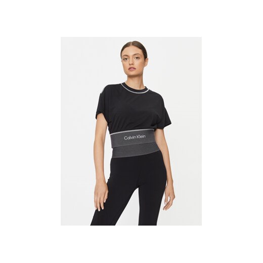 Calvin Klein Performance T-Shirt 00GWF3K147 Czarny Regular Fit ze sklepu MODIVO w kategorii Bluzki damskie - zdjęcie 168692247