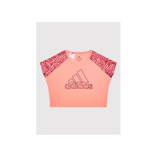 adidas T-Shirt Designed 2 Move Seasonal HC3048 Różowy Regular Fit ze sklepu MODIVO w kategorii Bluzki dziewczęce - zdjęcie 168692438