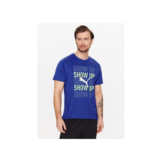 Puma T-Shirt Performance Running 523240 Niebieski Regular Fit ze sklepu MODIVO w kategorii T-shirty męskie - zdjęcie 168692546