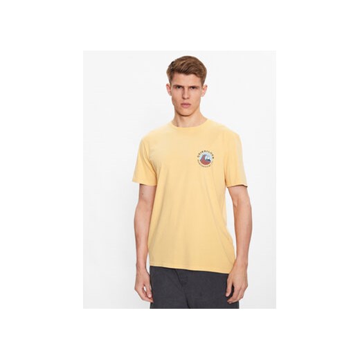 Quiksilver T-Shirt Qs Bubble Stamp EQYZT07258 Żółty Regular Fit ze sklepu MODIVO w kategorii T-shirty męskie - zdjęcie 168692916