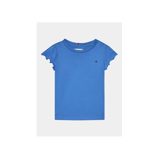 Tommy Hilfiger T-Shirt Essential KG0KG07052 M Niebieski Regular Fit ze sklepu MODIVO w kategorii Bluzki dziewczęce - zdjęcie 168693366