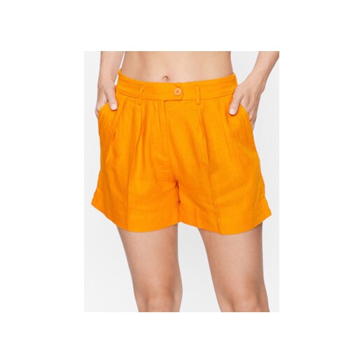 Sisley Szorty materiałowe 484QL900Q Pomarańczowy Regular Fit ze sklepu MODIVO w kategorii Szorty - zdjęcie 168693518