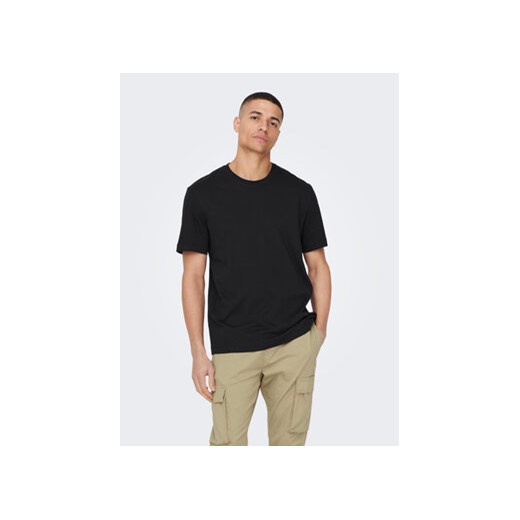 Only & Sons T-Shirt 22025208 Czarny Regular Fit ze sklepu MODIVO w kategorii T-shirty męskie - zdjęcie 168693775
