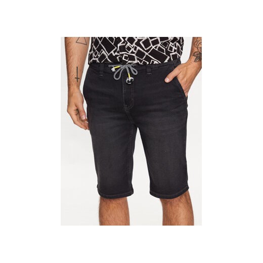 INDICODE Szorty jeansowe Ramon 70-541 Czarny Regular Fit ze sklepu MODIVO w kategorii Spodenki męskie - zdjęcie 168693777