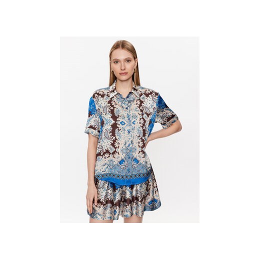 TWINSET Koszula 231LM2VAA Niebieski Relaxed Fit Twinset S okazyjna cena MODIVO