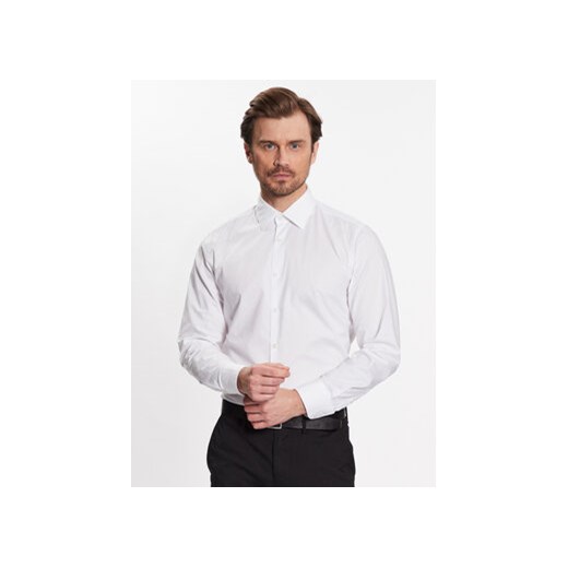 Boss Koszula 50490512 Biały Casual Fit ze sklepu MODIVO w kategorii Koszule męskie - zdjęcie 168694148