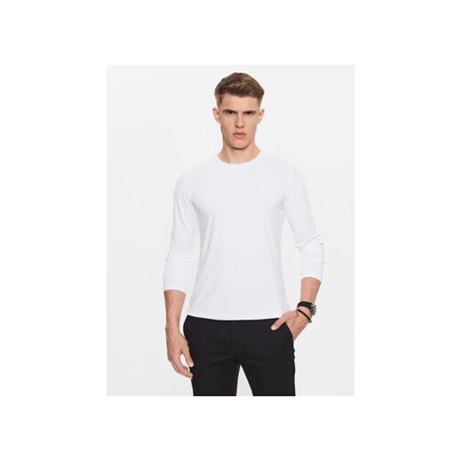 Guess Longsleeve M3YI39 KBS60 Biały Slim Fit ze sklepu MODIVO w kategorii T-shirty męskie - zdjęcie 168694158