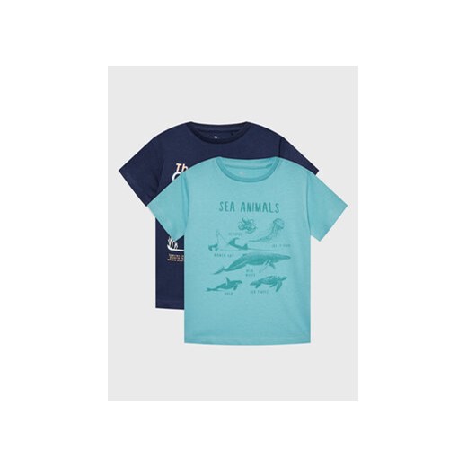 Zippy Komplet 2 t-shirtów ZKBAP0303 23041 Niebieski Regular Fit ze sklepu MODIVO w kategorii T-shirty chłopięce - zdjęcie 168694185
