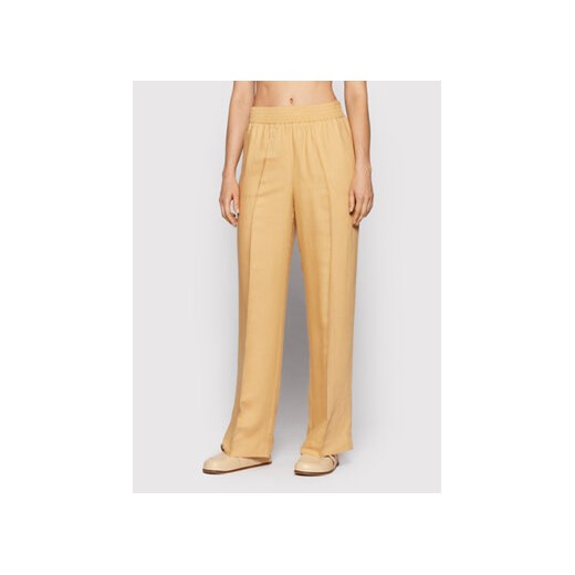 Herskind Spodnie materiałowe Pinky 4433840 Beżowy Loose Fit ze sklepu MODIVO w kategorii Spodnie damskie - zdjęcie 168694248