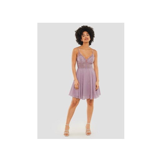 Swing Sukienka koktajlowa 5AE19300 Różowy Slim Fit ze sklepu MODIVO w kategorii Sukienki - zdjęcie 168694288
