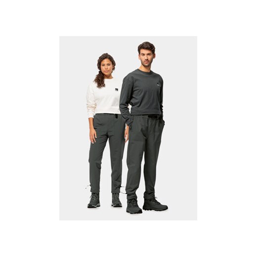 Jack Wolfskin Spodnie outdoor Kiebitzweg Pants 1508471 Czarny Regular Fit ze sklepu MODIVO w kategorii Spodnie męskie - zdjęcie 168694425
