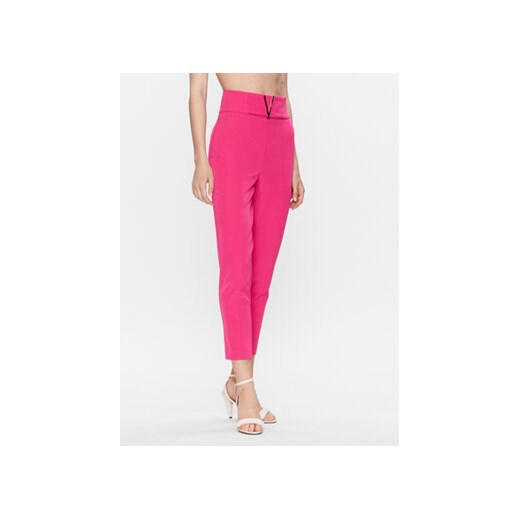 Babylon Spodnie materiałowe S_S00508 Różowy Regular Fit ze sklepu MODIVO w kategorii Spodnie damskie - zdjęcie 168695155