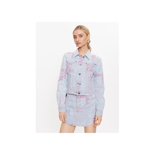 Versace Jeans Couture Kurtka jeansowa 74HAS453 Niebieski Regular Fit 38 MODIVO