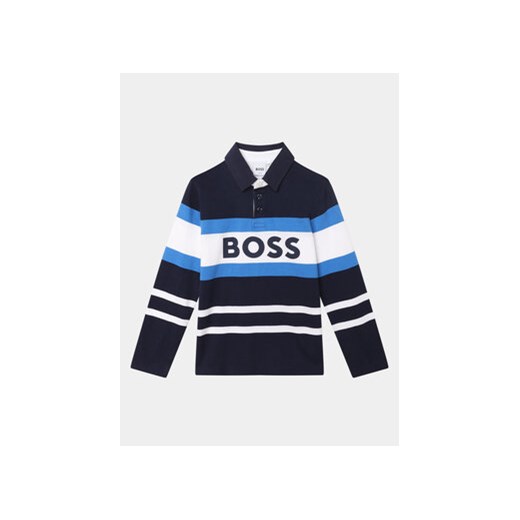 Boss Polo J25O96 D Granatowy Regular Fit ze sklepu MODIVO w kategorii T-shirty chłopięce - zdjęcie 168696287