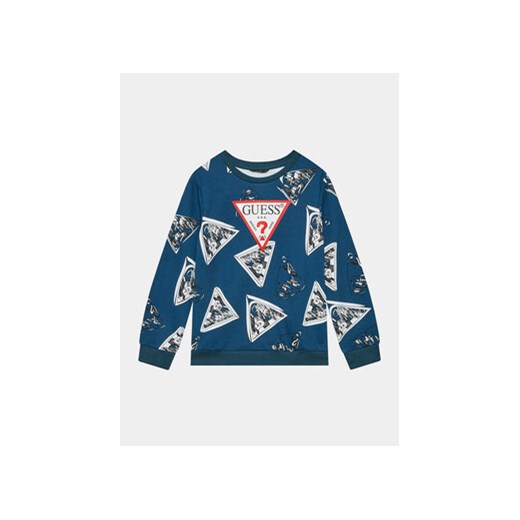 Guess Bluza L3BQ00 KAD73 Niebieski Regular Fit Guess 10Y MODIVO
