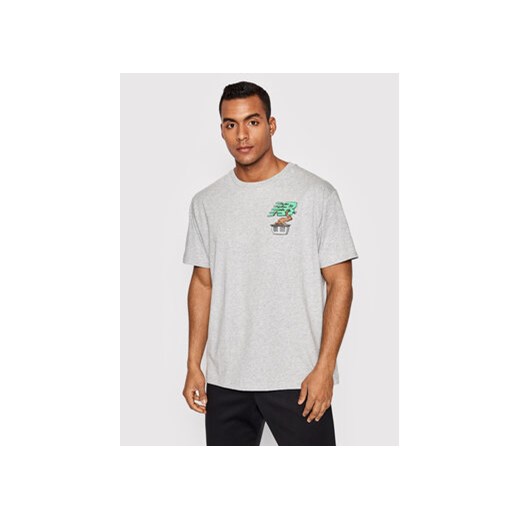 New Balance T-Shirt MT21567 Szary Relaxed Fit New Balance S MODIVO