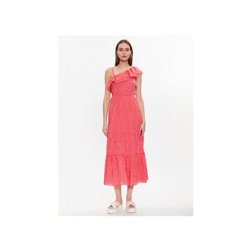 NAF NAF Sukienka Egalante XENR98 Różowy Regular Fit ze sklepu MODIVO w kategorii Sukienki - zdjęcie 168696876