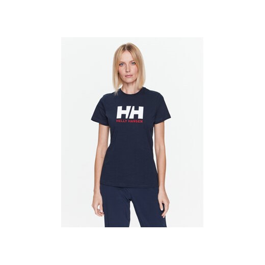 Helly Hansen T-Shirt Logo 34112 Granatowy Regular Fit ze sklepu MODIVO w kategorii Bluzki damskie - zdjęcie 168697235