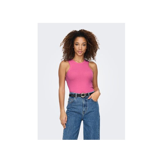 JDY Top 15291932 Różowy Slim Fit ze sklepu MODIVO w kategorii Bluzki damskie - zdjęcie 168697428