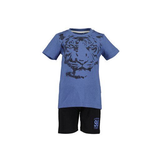 Blue Seven Komplet t-shirt i spodenki 826023 X Niebieski Regular Fit ze sklepu MODIVO w kategorii Komplety chłopięce - zdjęcie 168697507