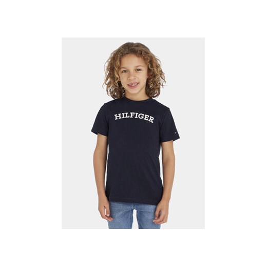 Tommy Hilfiger T-Shirt KB0KB08333 D Granatowy Regular Fit ze sklepu MODIVO w kategorii T-shirty chłopięce - zdjęcie 168697566
