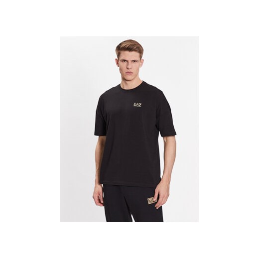EA7 Emporio Armani T-Shirt 3RPT12 PJLBZ 0208 Czarny Regular Fit ze sklepu MODIVO w kategorii T-shirty męskie - zdjęcie 168697858