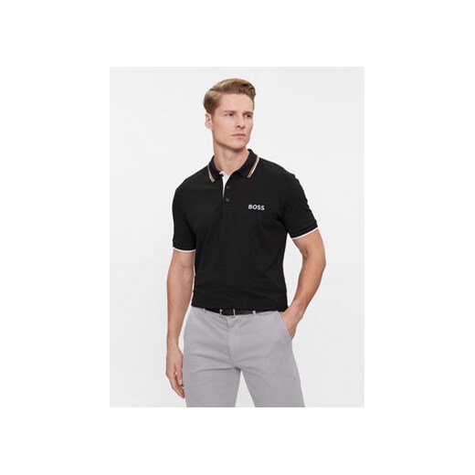 Boss Polo Paddy Pro 50469102 Czarny Regular Fit ze sklepu MODIVO w kategorii T-shirty męskie - zdjęcie 168698098