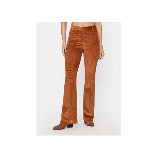 TWINSET Spodnie materiałowe 232TT2361 Brązowy Regular Fit ze sklepu MODIVO w kategorii Spodnie damskie - zdjęcie 168698405