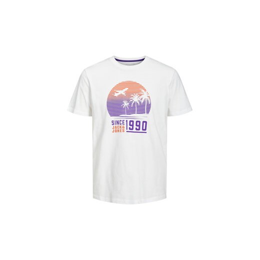 Jack&Jones Junior T-Shirt 12225495 Biały Regular Fit ze sklepu MODIVO w kategorii T-shirty chłopięce - zdjęcie 168698559