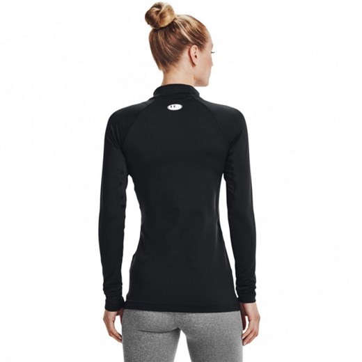 Damski longsleeve treningowy Under Armour UA CG Authentics Mockneck - czarny ze sklepu Sportstylestory.com w kategorii Bluzki damskie - zdjęcie 168699729