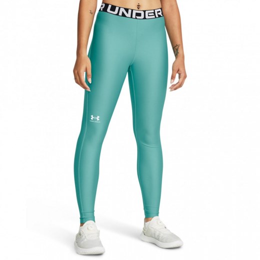 Damskie legginsy treningowe Under Armour UA HG Legging - turkusowe ze sklepu Sportstylestory.com w kategorii Spodnie damskie - zdjęcie 168699837