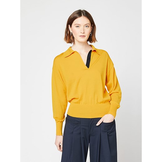 Rodier Wełniany sweter w kolorze żółtym ze sklepu Limango Polska w kategorii Swetry damskie - zdjęcie 168703285