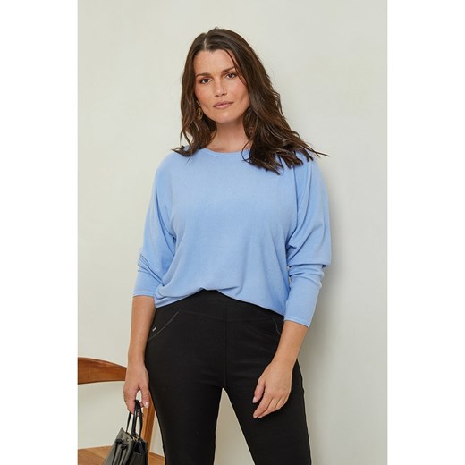 Curvy Lady Sweter w kolorze błękitnym ze sklepu Limango Polska w kategorii Swetry damskie - zdjęcie 168703469