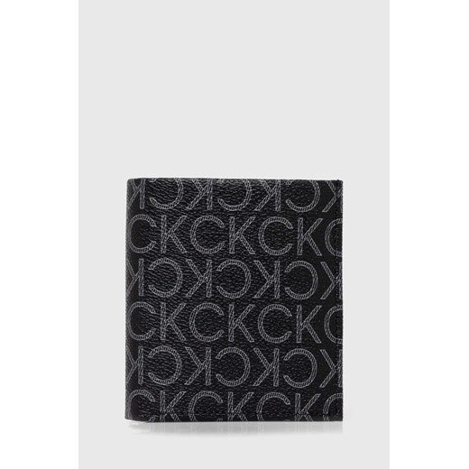 Calvin Klein portfel męski kolor czarny ze sklepu ANSWEAR.com w kategorii Portfele męskie - zdjęcie 168706335