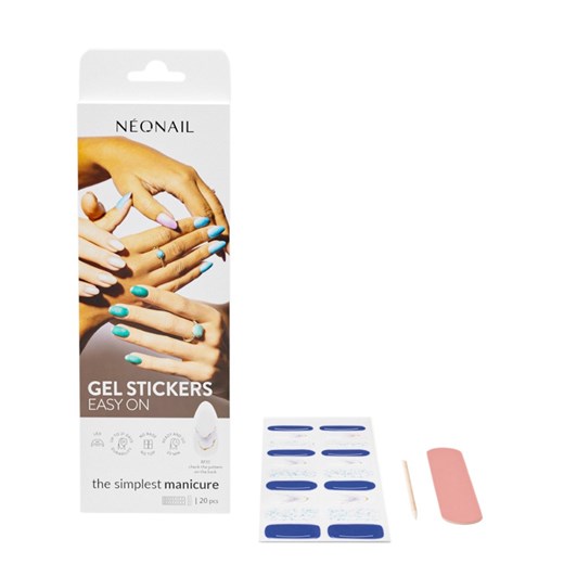 Neonail Gel Stickers Easy On Naklejki hybrydowe M10 20szt Neonail One Size Super-Pharm