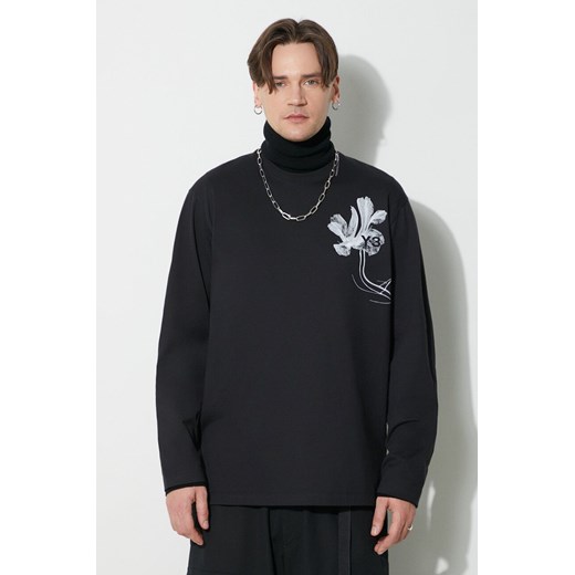 Y-3 longsleeve bawełniany Graphic Long Sleeve Tee kolor czarny z nadrukiem IN4351 ze sklepu PRM w kategorii T-shirty męskie - zdjęcie 168711866