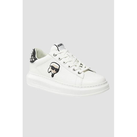Buty sportowe damskie Karl Lagerfeld sneakersy na wiosnę białe na platformie