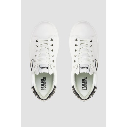 Buty sportowe damskie Karl Lagerfeld sneakersy wiązane na platformie na wiosnę