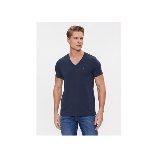 Tommy Jeans T-Shirt DM0DM04410 Granatowy Regular Fit ze sklepu MODIVO w kategorii T-shirty męskie - zdjęcie 168716409