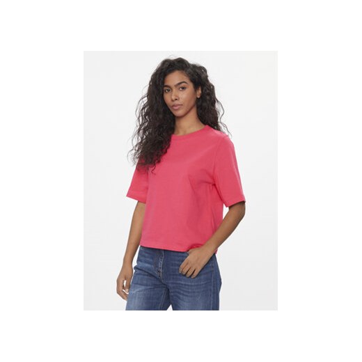 United Colors Of Benetton T-Shirt 3BL0E17G5 Różowy Boxy Fit ze sklepu MODIVO w kategorii Bluzki damskie - zdjęcie 168716615