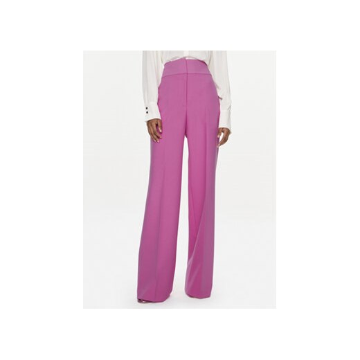 Hugo Spodnie materiałowe Himia 50508606 Różowy Regular Fit ze sklepu MODIVO w kategorii Spodnie damskie - zdjęcie 168717097