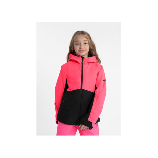 4F Kurtka narciarska 4FJAW23TTJAF292 Różowy Regular Fit ze sklepu MODIVO w kategorii Kurtki dziewczęce - zdjęcie 168717145