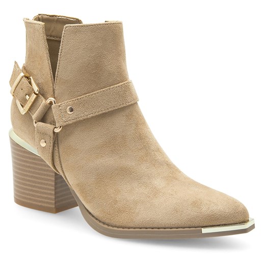 Botki DeeZee na obcasie eleganckie na zamek 