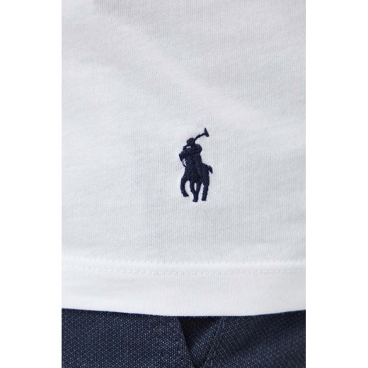 T-shirt męski Polo Ralph Lauren biały z krótkimi rękawami 