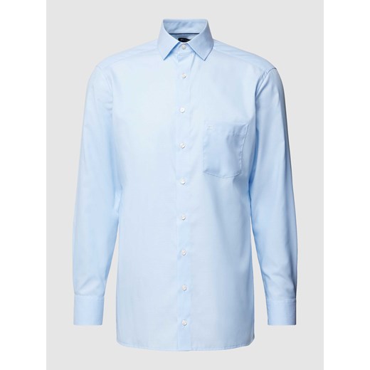 Koszula biznesowa o kroju regular fit z kołnierzykiem typu kent ze sklepu Peek&Cloppenburg  w kategorii Koszule męskie - zdjęcie 168720187