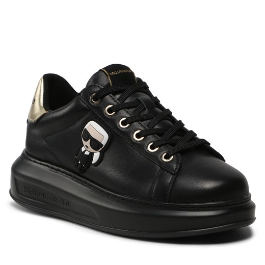 Sneakersy KARL LAGERFELD KL62530E Black Wlth W/Gold 00G Karl Lagerfeld 37 eobuwie.pl